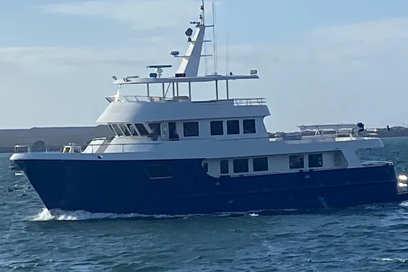Slide: The Image of Allseas Expedition yacht, 2018 model, cruising on open water. - 110