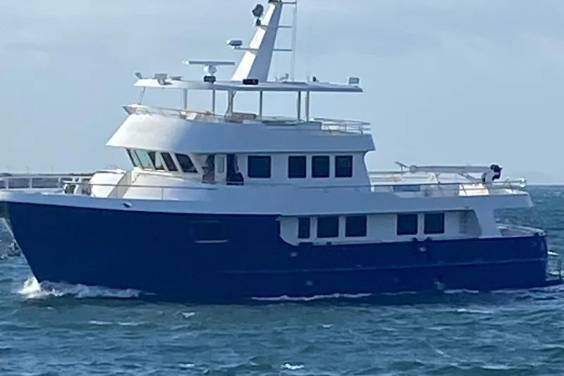 Slide: The Image of 2018 Allseas Expedition yacht cruising on open water. - 113