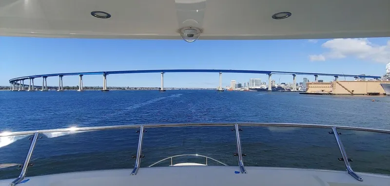 Slide: The Image of Allseas Expedition yacht view of a bridge over calm blue water, 2018 model. - 7