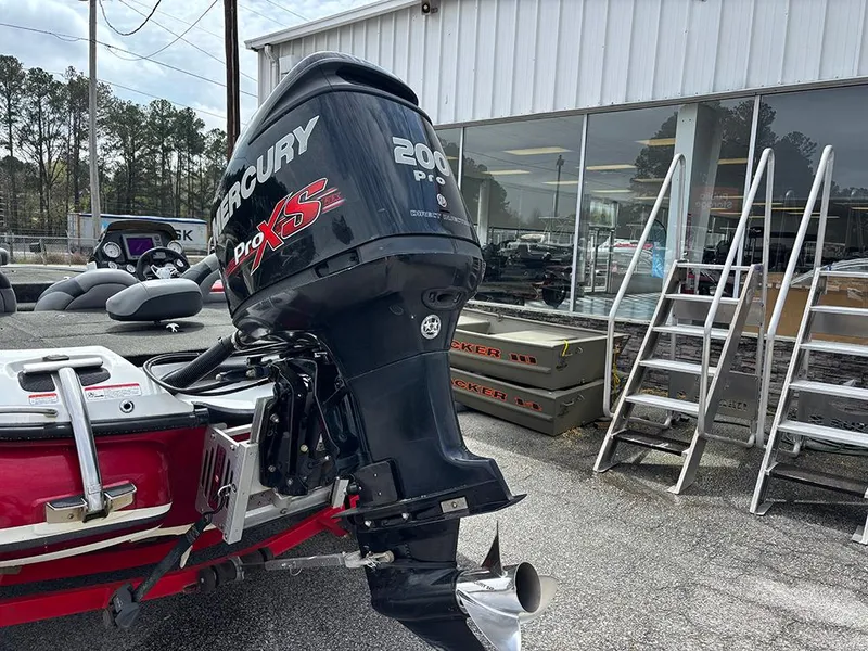 Slide: The Image of 2011 Nitro Z-8 boat with Mercury 200 Pro XS outboard motor. - 22