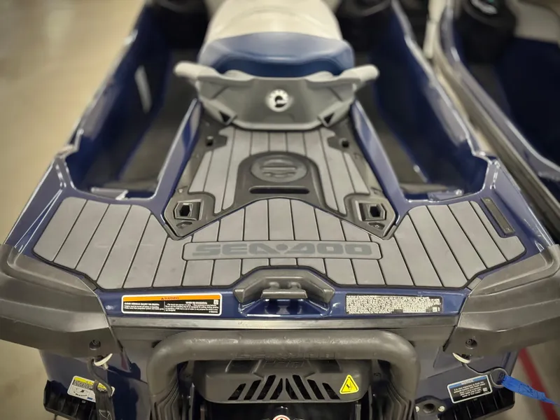 Slide: The Image of 2023 Sea-Doo GTX LTD 300, rear view, showcasing sleek design and advanced features. - 23