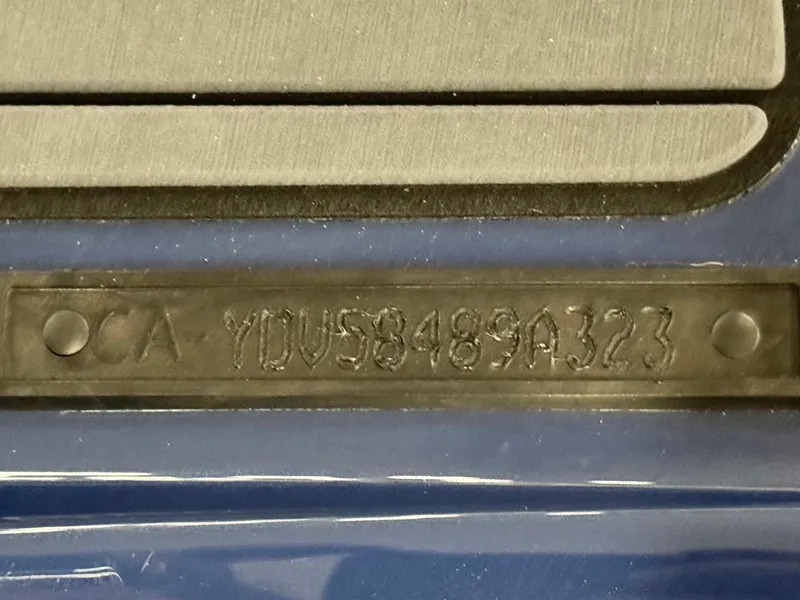 Slide: The Image of 2023 Sea-Doo GTX LTD 300 identification plate with serial number. - 33