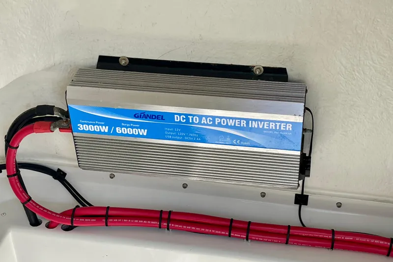 Slide: The Image of DC to AC power inverter, 3000W/6000W, installed on 2016 Parker 2501 Center Console boat. - 32