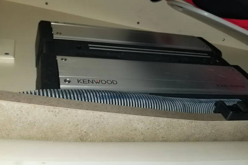 Slide: The Image of Kenwood audio equipment installed in a 2006 Formula 330 SS boat. - 19