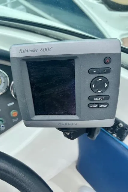 Slide: The Image of Garmin Fishfinder 400C on 2011 Sea Ray 185 Sport dashboard. - 4