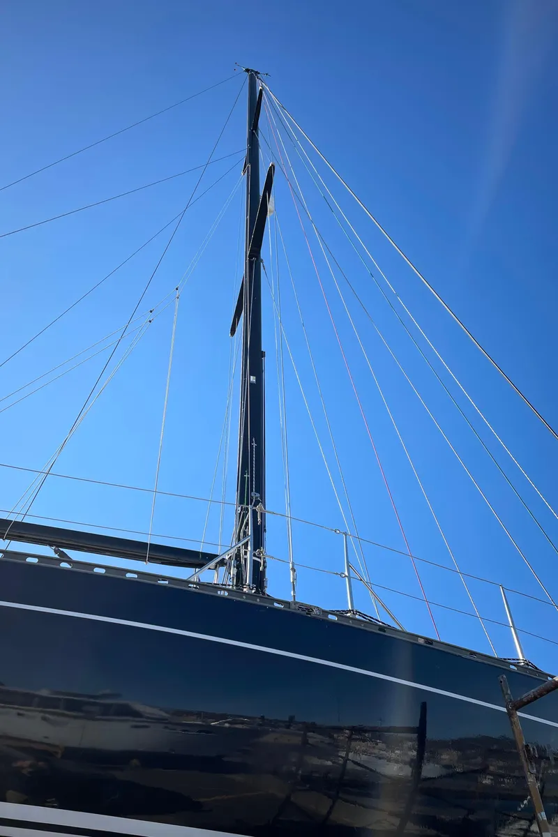 Slide: The Image of 1982 Baltic 42 sailboat docked in marina. - 3