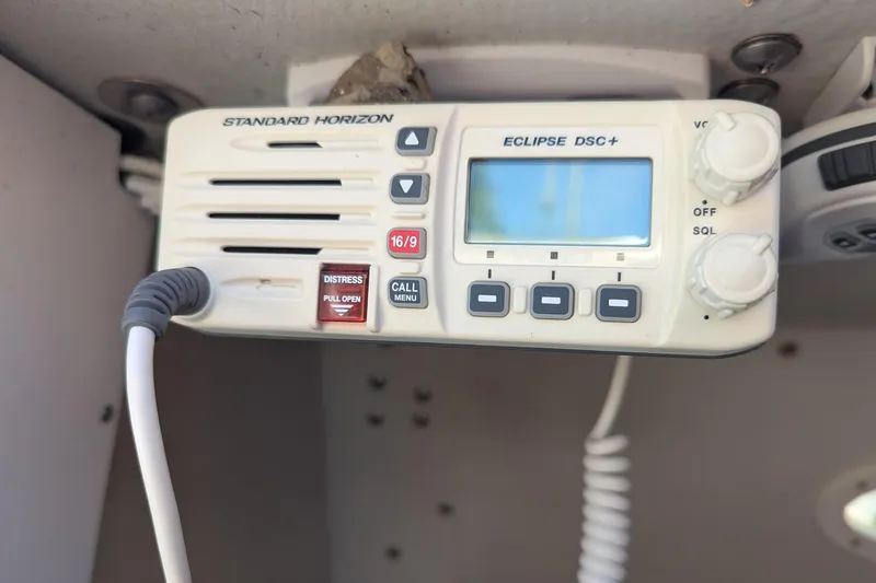 Slide: The Image of Standard Horizon Eclipse DSC+ radio on 2012 Alerion Express 28 sailboat. - 21