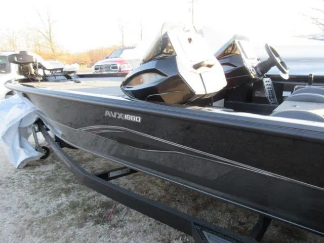 Slide: The Image of 2024 Vexus AVX1880 boat with Mercury 115 ProXS engine, side view. - 3