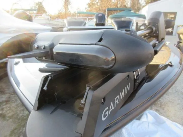 Slide: The Image of 2024 Vexus AVX1880 boat with Garmin equipment, featuring Mercury 115 ProXS engine. - 18