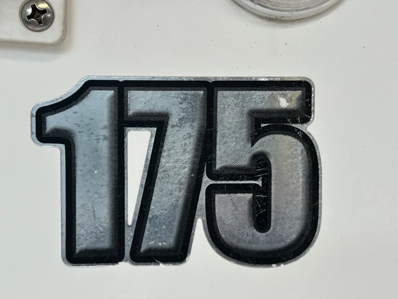 Slide: The Image of Close-up of '175' decal on 2006 Carolina Skiff SEA CHASER boat. - 11