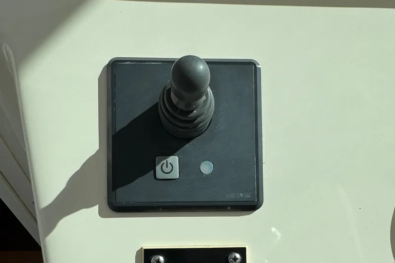 Slide: The Image of Joystick control panel on 2007 Albemarle 410 Express Fisherman boat. - 39
