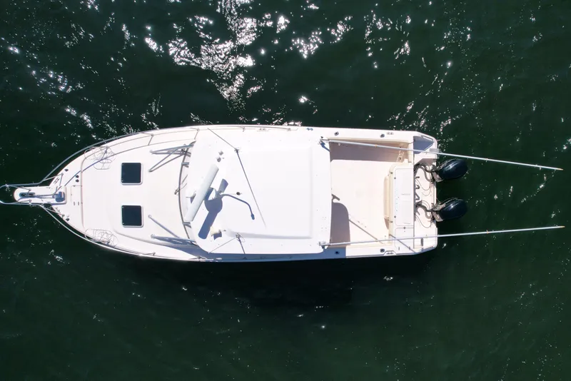 Slide: The Image of Aerial view of 2007 Grady-White Express 330 boat on water. - 6