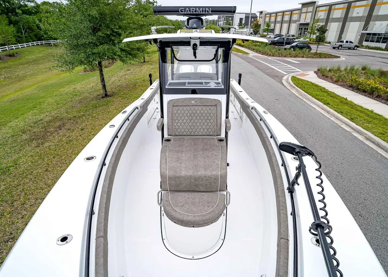 Slide: The Image of 2025 Sea Hunt Gamefish 30 CB boat with modern design and spacious deck. - 36
