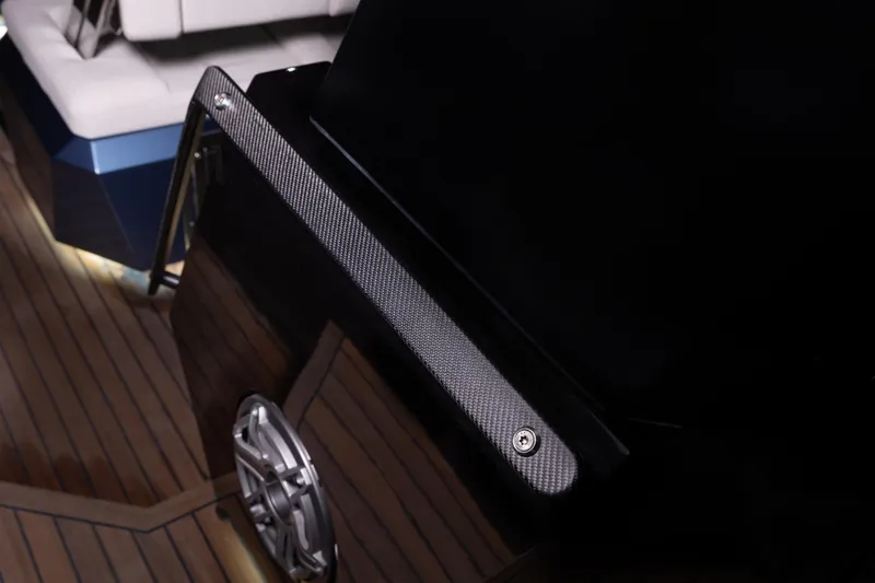 Slide: The Image of Luxury yacht interior with sleek design, featuring Introductory ZYARA 44 model, 2025. - 14