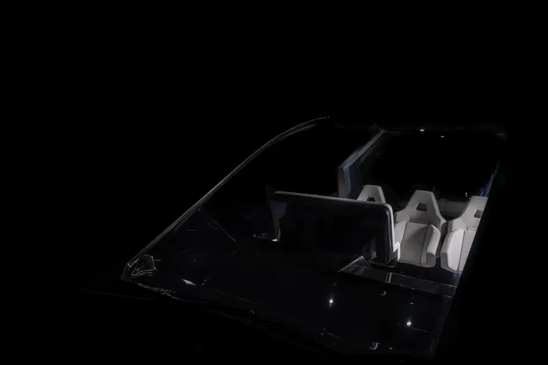 Slide: The Image of Sleek interior of Introductory ZYARA 44, 2025 model, featuring modern white seats. - 16