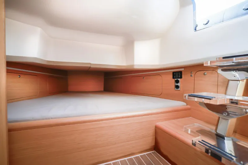 Slide: The Image of Cozy cabin interior of 2023 Skipper-BSK 42 yacht with wooden finish and modern design. - 24
