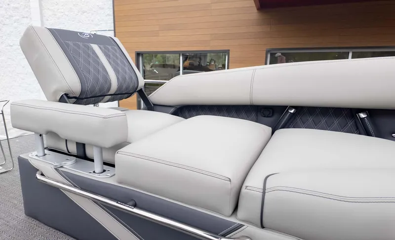 Slide: The Image of Luxurious seating on 2025 Barletta Lusso 23M boat, featuring elegant design and premium materials. - 14
