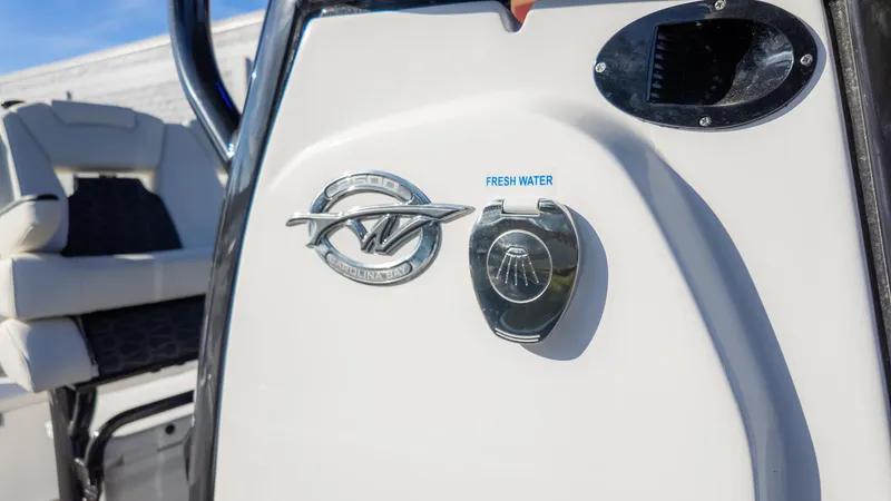 Slide: The Image of 2025 Tidewater 2500 Carolina Bay boat with fresh water access feature. - 24