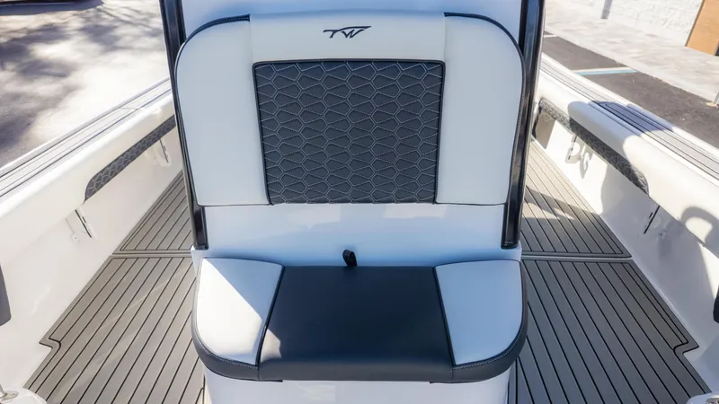 Slide: The Image of 2025 Tidewater 2500 Carolina Bay boat seat with stylish upholstery and sleek design. - 25