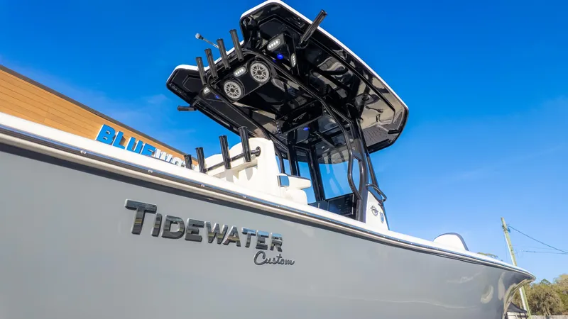 Slide: The Image of 2025 Tidewater 2500 Carolina Bay boat with sleek design and custom features. - 7