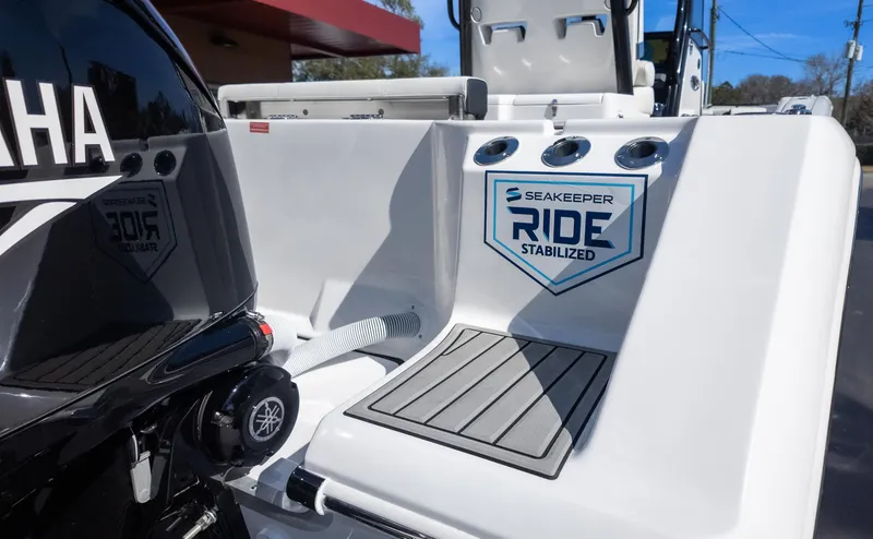Slide: The Image of 2025 Tidewater 282CC boat with Seakeeper Ride stabilization and Yamaha engine. - 8