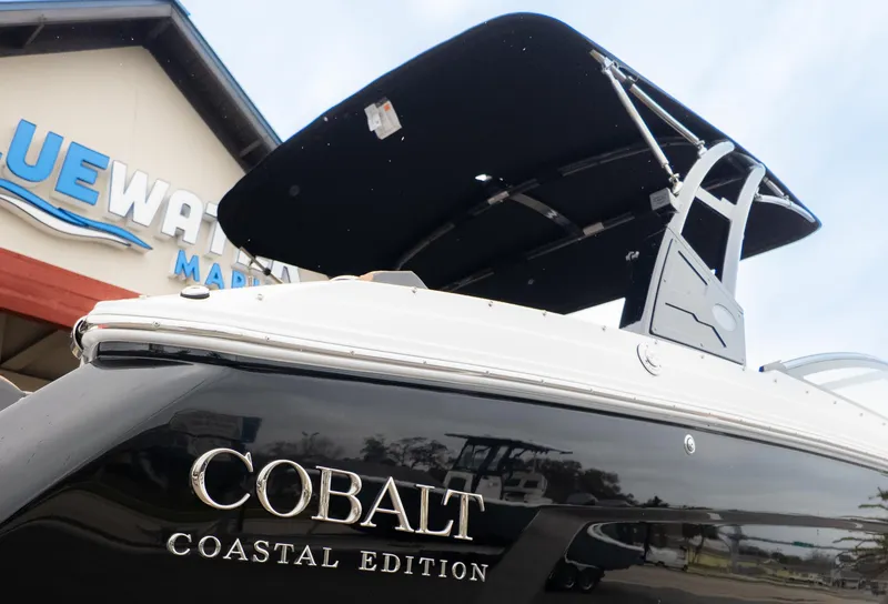 Slide: The Image of 2025 Cobalt R6OB Coastal Edition boat at Bluewater Marina. - 40