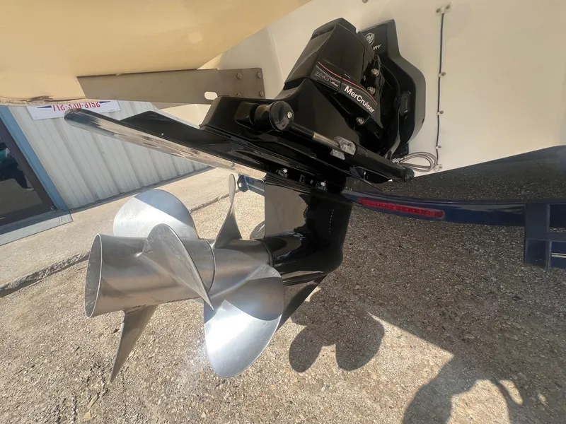 Slide: The Image of 2007 Cobalt 232 boat with MerCruiser outdrive and dual propellers. - 5