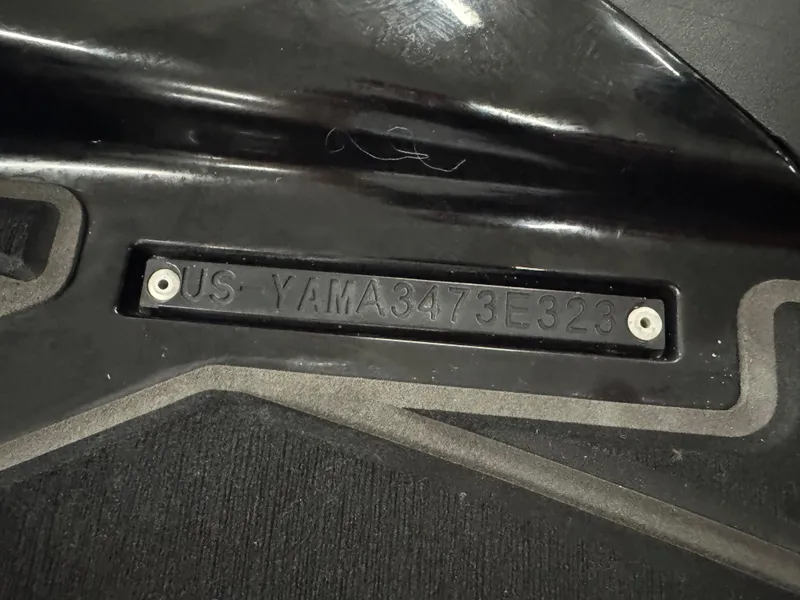 Slide: The Image of 2023 Yamaha WaveRunner GP1800R hull identification number plate. - 13
