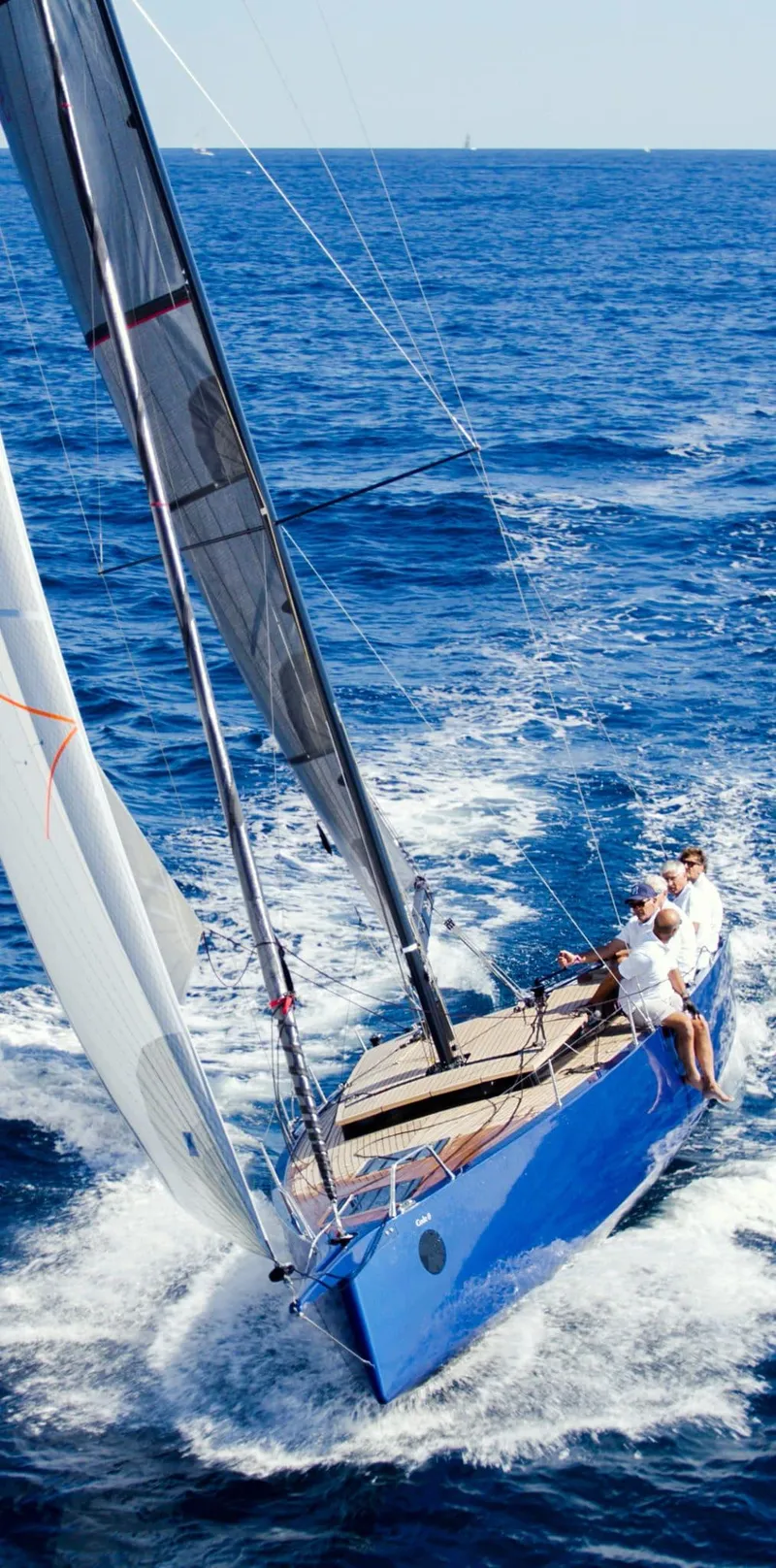 Slide: The Image of Sleek Black Pepper Code 0.1 sailboat navigating ocean waves, 2025 model. - 13