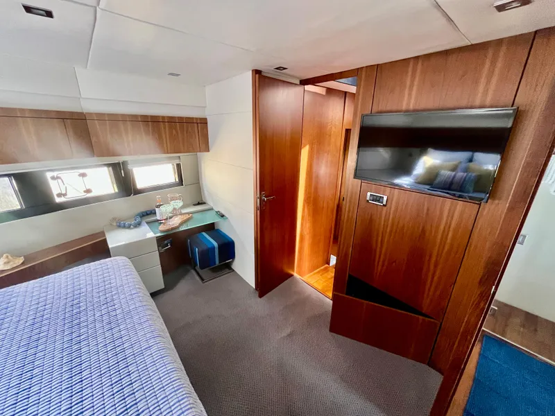 Slide: The Image of Luxurious cabin interior of 2013 Fairline Targa 50 GT yacht with modern amenities. - 15