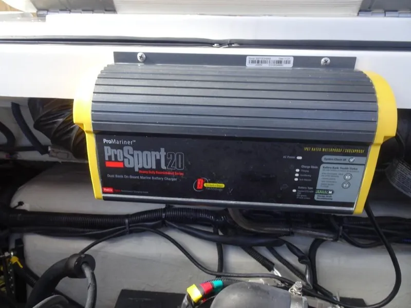 Slide: The Image of ProMariner ProSport 20 battery charger in 2018 Cobalt R5 Surf boat engine compartment. - 20