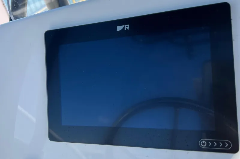 Slide: The Image of Control panel on a 2022 Boston Whaler 190 Montauk boat. - 15