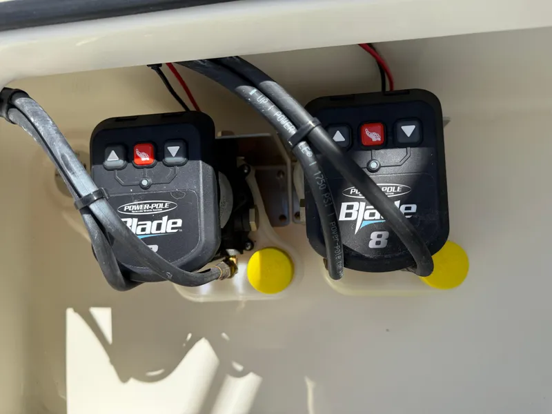 Slide: The Image of Power-Pole Blade 8 controllers on 2025 Pathfinder 2300 HPS boat. - 27