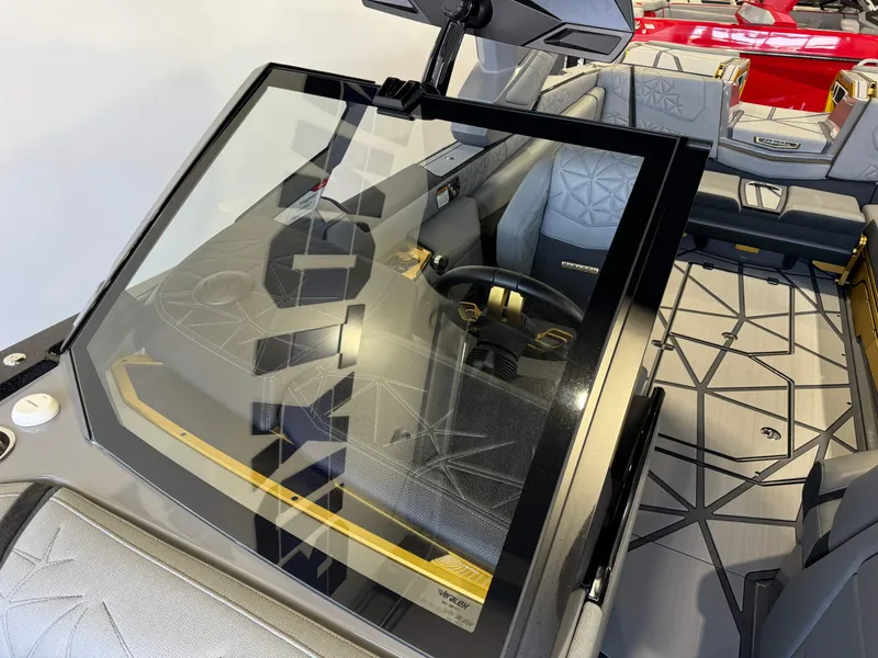 Slide: The Image of 2024 Nautique Super Air Nautique G25 Paragon interior with luxury seating and modern design. - 20