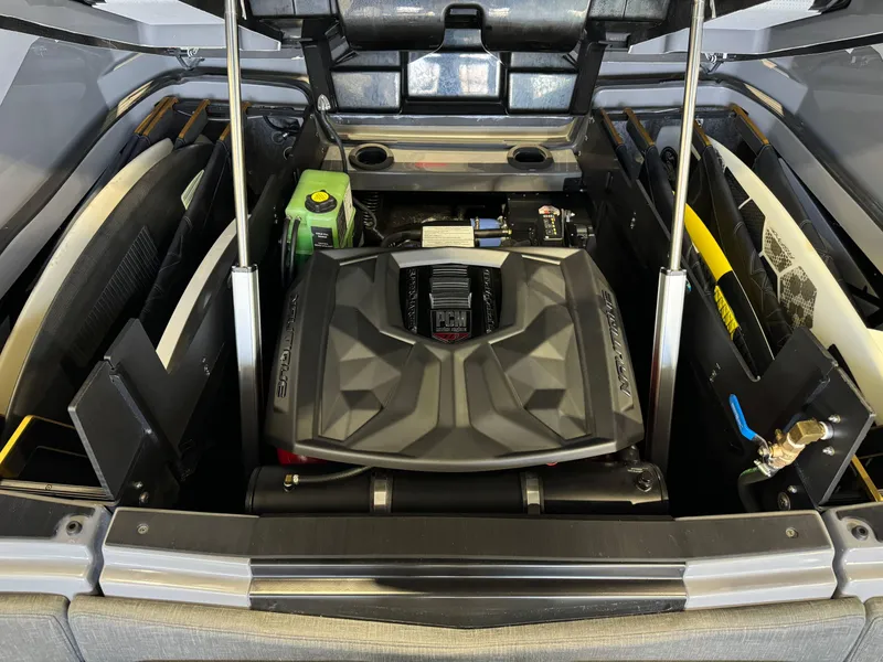 Slide: The Image of 2024 Nautique Super Air Nautique G25 Paragon engine compartment, showcasing advanced design and components. - 28