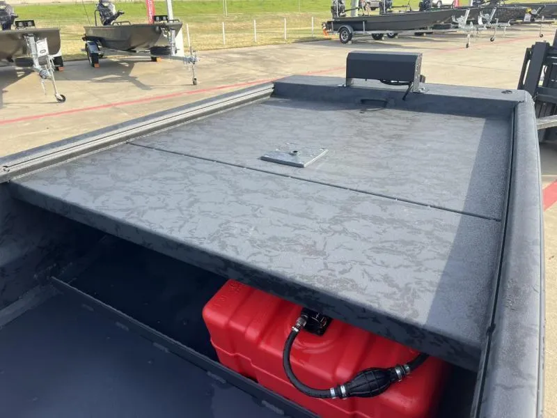 Slide: The Image of 2025 Gator Tail 17/54 EXTREME SERIES boat with red fuel tank on deck. - 10