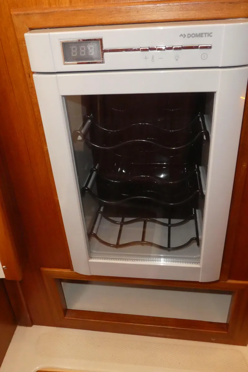 Slide: The Image of Dometic wine cooler in 2021 Ranger Tugs R-29 S boat interior. - 36