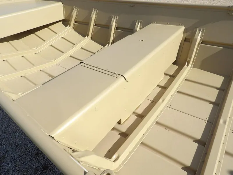 Slide: The Image of 2025 Crestliner 1648M CR Jon boat interior, showcasing durable construction and spacious design. - 12