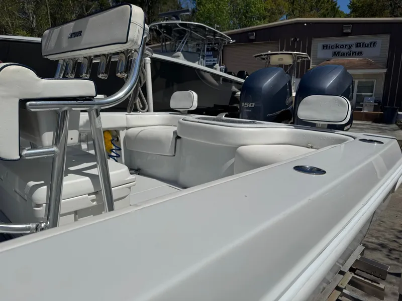 Slide: The Image of 2015 Contender 24 Sport boat with dual engines at Hickory Bluff Marine. - 14