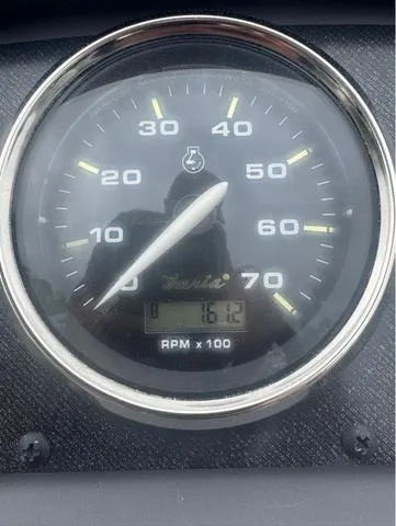 Slide: The Image of Tachometer of 2023 Godfrey Sweetwater 2286 SBX Tritoon, displaying 1612 RPM. - 8