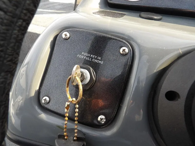 Slide: The Image of Key ignition on 2013 Crestliner TC Series 18 boat dashboard. - 18