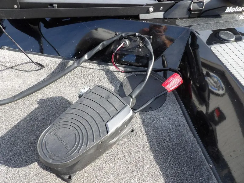 Slide: The Image of Foot pedal control on 2013 Crestliner TC Series 18 boat deck. - 33