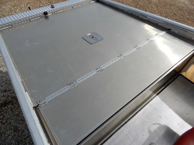 Slide: The Image of Aluminum deck of 2025 Blazer 1752 SS boat, featuring a sleek, durable design. - 10