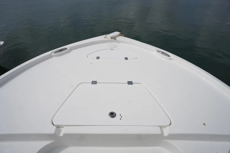 Slide: The Image of Bow view of 2021 Tidewater 2210 Carolina Bay boat on calm water. - 36