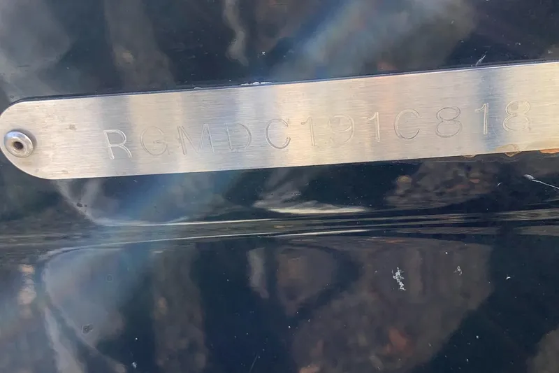 Slide: The Image of Hull identification number on a 2018 Regal 23 OBX boat. - 38
