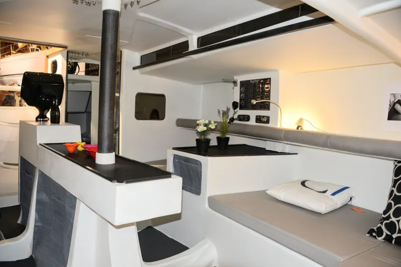 Slide: The Image of Modern yacht interior with sleek design, featuring Black Pepper CODE 1, 2025 model. - 15