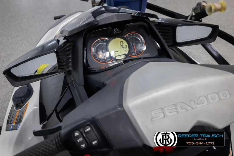 Slide: The Image of 2015 Sea-Doo 215 WAKE PRO dashboard with digital display and controls. - 15