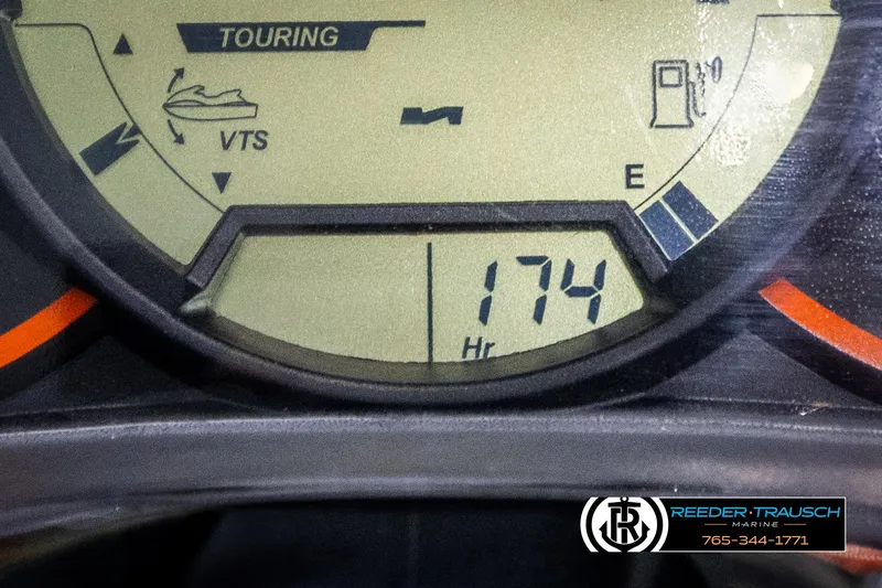 Slide: The Image of Dashboard of 2015 Sea-Doo 215 WAKE PRO showing 174 hours. - 18