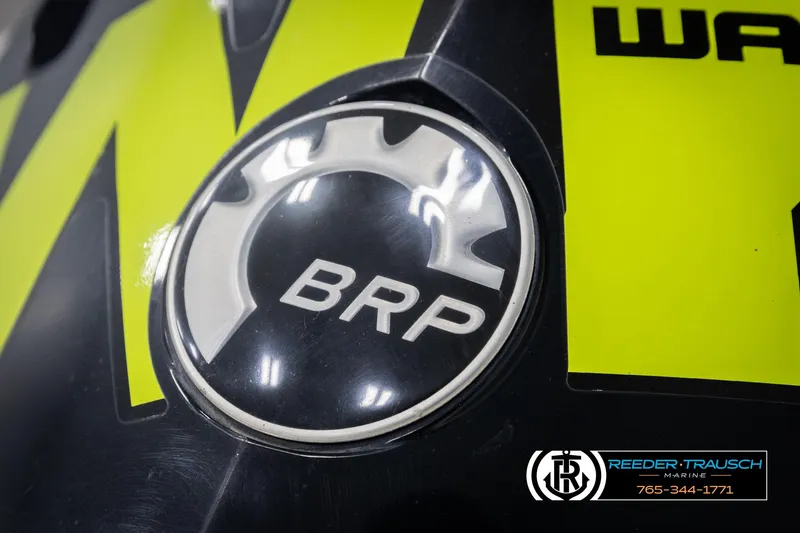 Slide: The Image of 2015 Sea-Doo 215 WAKE PRO with BRP logo, close-up view. - 28