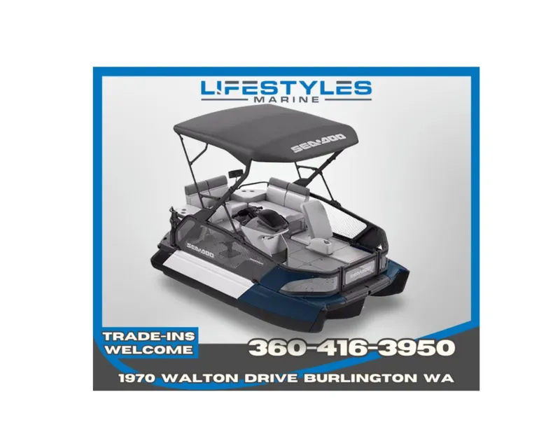 Slide: The Image of 2024 Sea-Doo Switch Sport Compact at Lifestyles Marine, Burlington WA. Trade-ins welcome. - 2